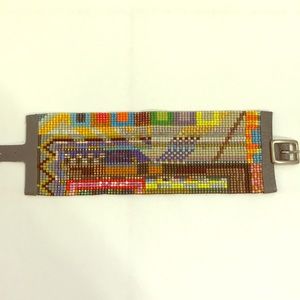 Julie Rofman hand loomed bracelet.
